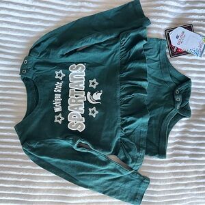 Baby Girl MI State Spartans Colosseum Onesie